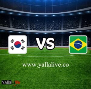معلومات مباراة البرازيل وكوريا الجنوبية بث مباشر اليوم 5/12/2022 يلا لايف بطولة كأس العالم