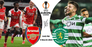 مباراة أرسنال وسبورتنج بث مباشر الدوري الأوروبي 2023 ذهاب دور الـ16
